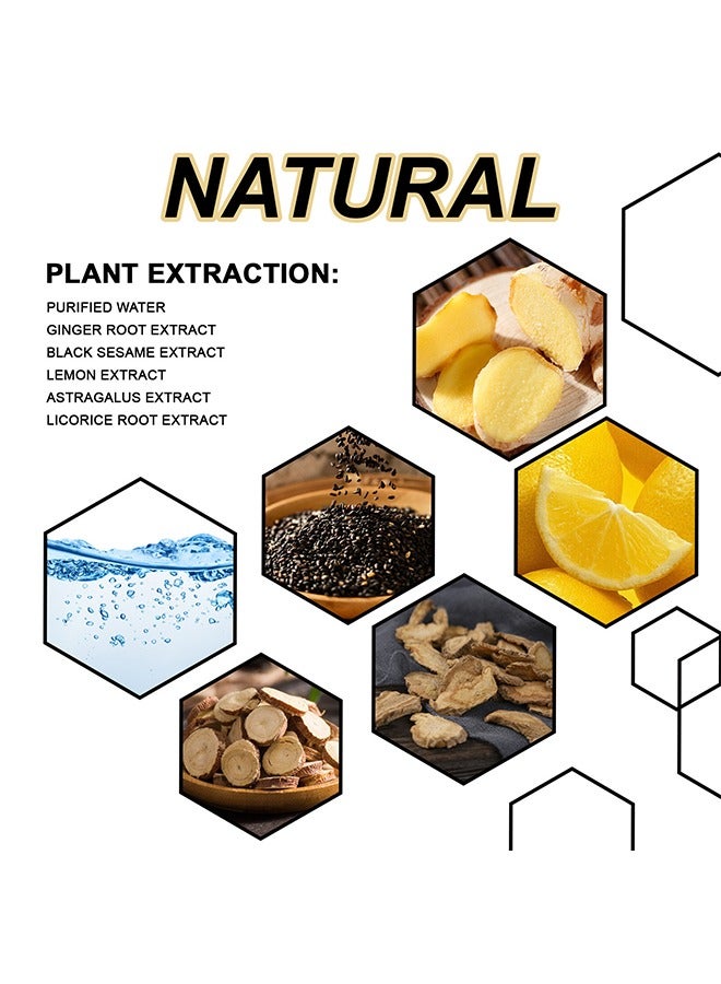 LUNOON Root Activator Shampoo,Anti-Thinning Shampoo, Hair Regrowth, Hair Thickening, Deep Moisturizing, Natural Formula Shampoo for Dry Damaged Weak and Thin Hair Care 100ml - Image 3