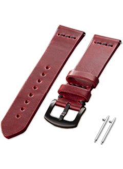 Vagave Genuine Leather Band 20MM 22MM 24MM Fossil Diesel Lacoste Casio Armani Tissot Nacar Classic Watch Band Leather Strap  - Image 1