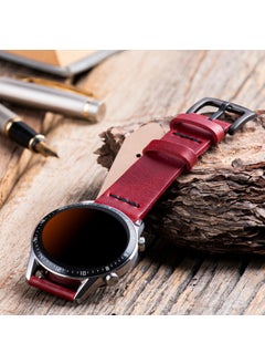 Vagave Genuine Leather Band 20MM 22MM 24MM Fossil Diesel Lacoste Casio Armani Tissot Nacar Classic Watch Band Leather Strap  - Image 2