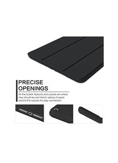 BENTOBEN Ipad 6Th Generation Case, Ipad 5Th Generation Case With Pencil Holder, Premium Folio Folding Stand Smart Auto Wake/Sleep Protective Tablet Case Cover For Apple Ipad 9.7 Inch 2018/2017, Black  - Image 2