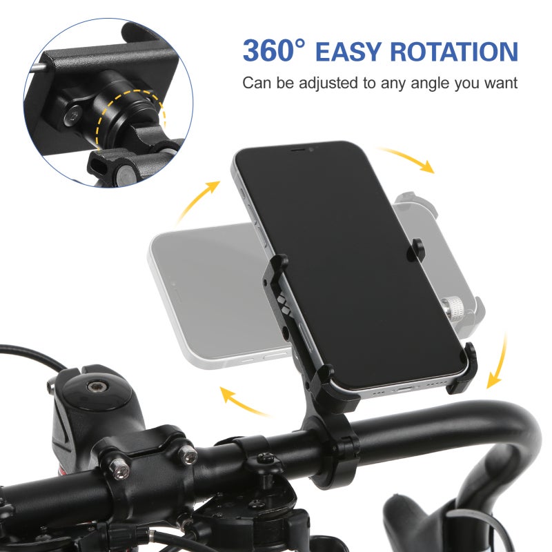 GUB Bicycle Phone Mount 360 Degree Rotatable Aluminum Bike Phone Holder Mount for MTB Road Bike Motorcycle Electric Bicycle - Image 4