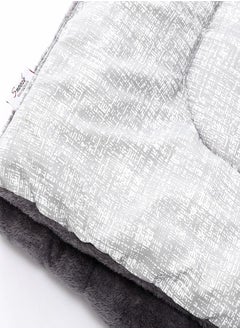 snooze Double Face Winter Fur Quilt, Gray Maze, 220*235cm  - Image 4