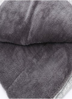 snooze Double Face Winter Fur Quilt, Gray Maze, 220*235cm  - Image 5