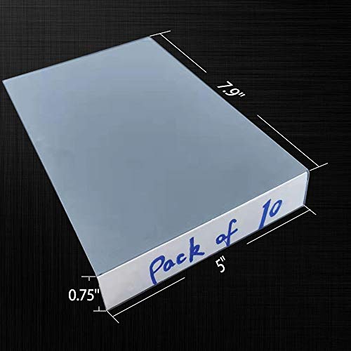 BCIOPE Moveable Shelf Label Holders 0.75'' x 5'', Pack of 10 - Image 2