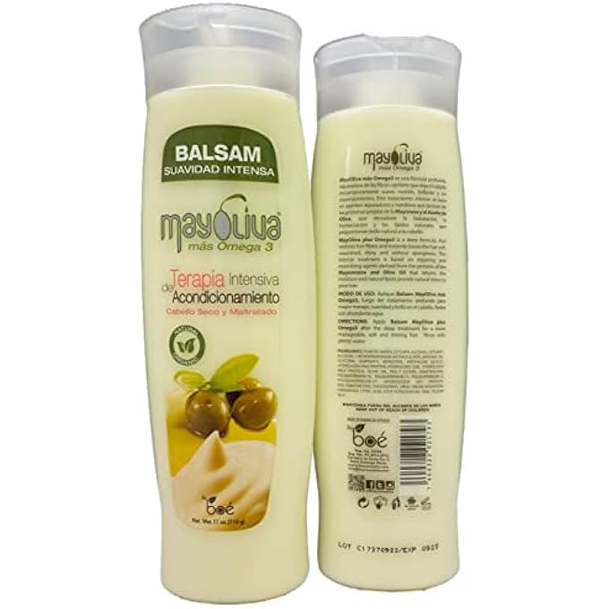 Mayoliva INTENSIVE CONDITIONING THERAPY FOR DRY & DAMAGED HAIR, BALSAM, 12 OUNCE - Image 1