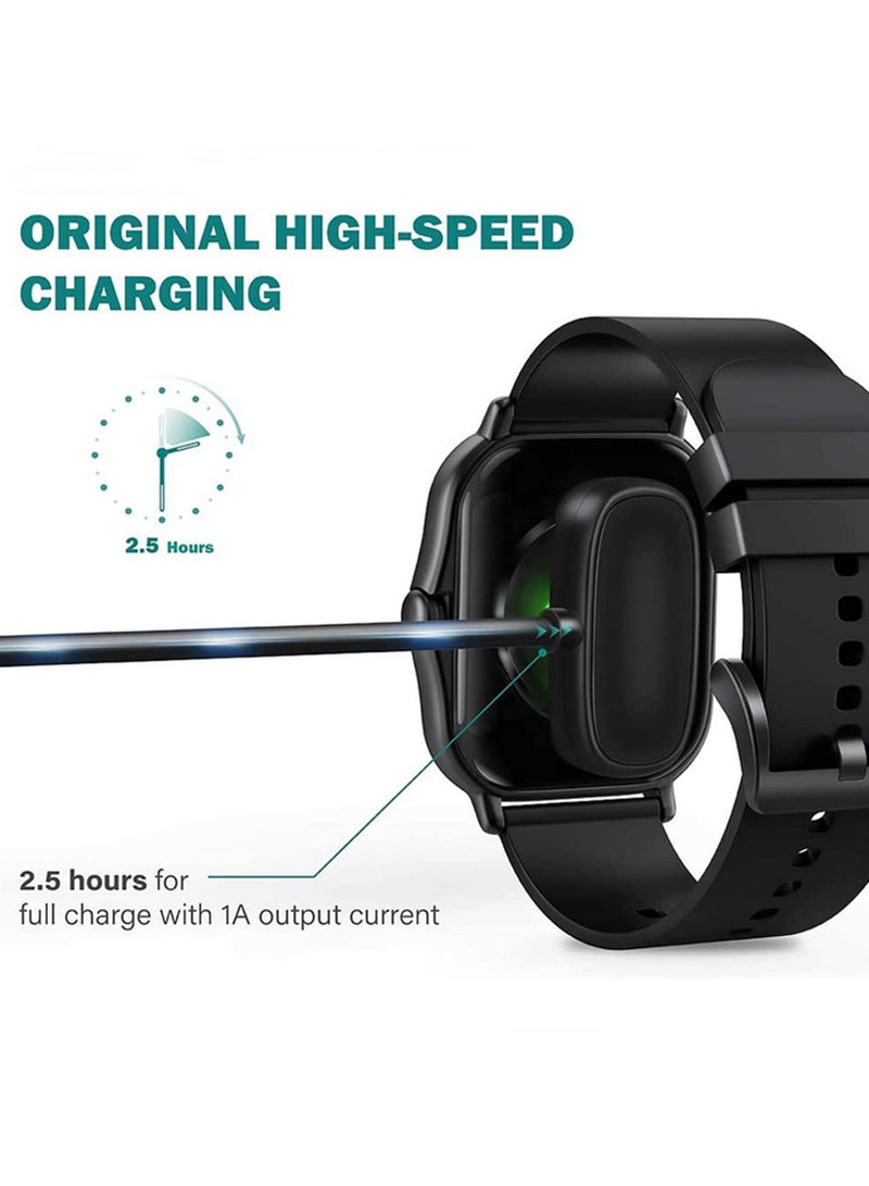 Magnetic Charging Cable for Amazfit GTR2 GTS2 GTR 2e GTS 2e GTS2 mini T-Rex Pro A201 Pop Pro Pop Bip U Zepp E Smart Watch with Safety Protection Over Current Over Charging Prevention 1m - Image 4