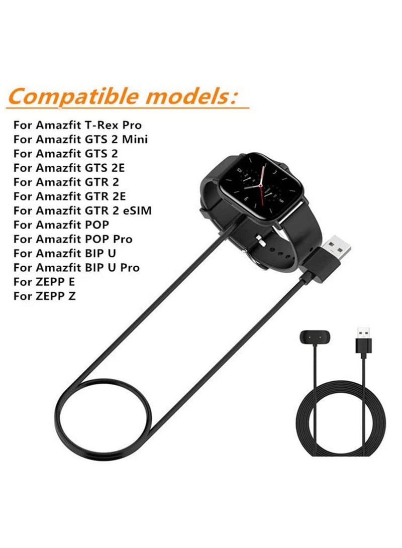 Magnetic Charging Cable for Amazfit GTR2 GTS2 GTR 2e GTS 2e GTS2 mini T-Rex Pro A201 Pop Pro Pop Bip U Zepp E Smart Watch with Safety Protection Over Current Over Charging Prevention 1m - Image 3