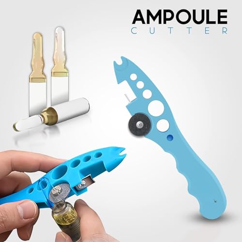 Dr. Care Professional Ampoule Bottle Cutter & Vial Opener Tool - 3-in-1 Glass Cutter for Bottles with Replaceable Wheel, ABS Plastic for Nurses, Students, Home & Salon Use (Blue) - Image 5