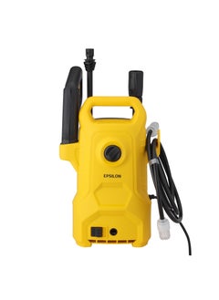 Epsilon Epsilon 100-110 bar High Pressure Washer- EPSPW1639 |  5 - 7.5 L/min Maximum Flow, Includes Spray with Nozzle, 3 m Outlet and 2 m Inlet Pipe for Removing Mold, Grime, Dust, Mud, Dirt, etc. at Home, from Buildings, Vehicles, Concrete Road Surfaces, etc... | Black and Yellow, 1 Year Warranty  - Image 2
