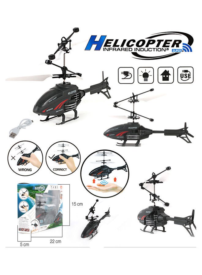 MYTOYS HFD812 Mini Infrared Hand Induction Helicopter 16cm - Image 3