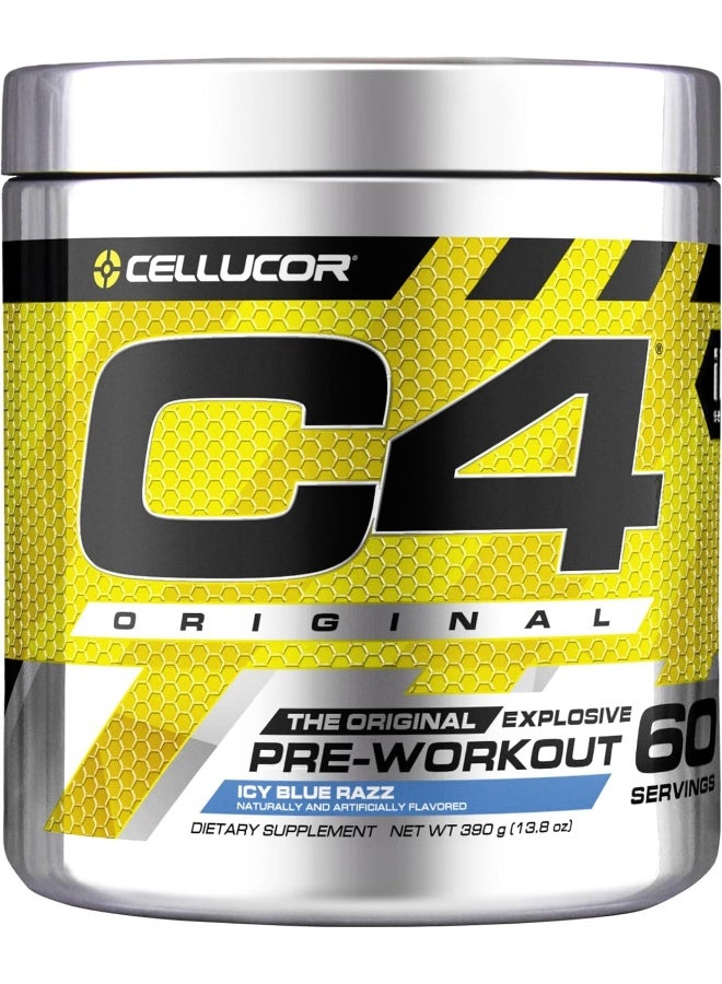 Cellucor C4 Original Pre Workout Powder Icy Blue Razz - Image 4