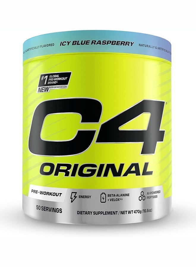Cellucor C4 Original Pre Workout Powder Icy Blue Razz - Image 1