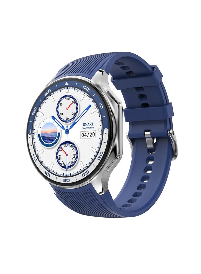 ساعة DT Watch X الذكية، شاشة AMOLED مقاس 1.43 بوصة، BT Call Photo Album تشغيل الموسيقى وتسجيل الفيديو والبوصلة، ساعة DT الذكية (أزرق) - Image 1