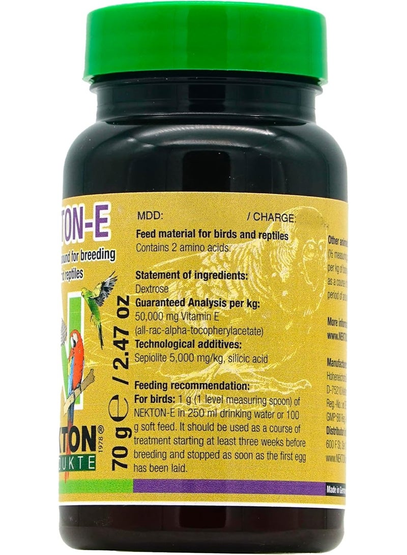 Nekton E Vitamin E Compound Supplement for Breeding Birds & Reptiles, 70g - Image 3
