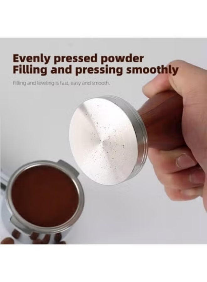Hibrew Plated Coffee Tamper 51mm, Espresso Tamper, Coffee Press Tool, Barista Accessories for Portafilter, Silver - Image 3