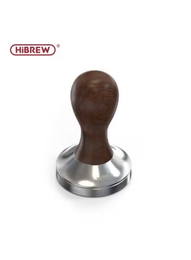 Hibrew Plated Coffee Tamper 51mm, Espresso Tamper, Coffee Press Tool, Barista Accessories for Portafilter, Silver - Image 1