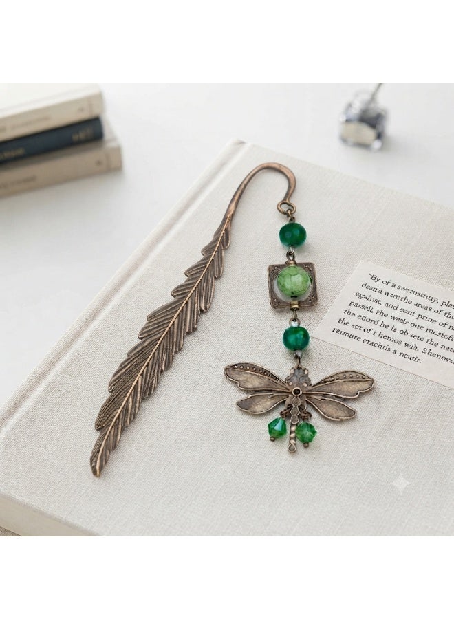 Elegantly designed dragonfly and feather bookmark - Image 2