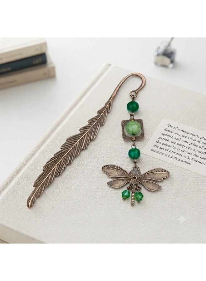 Elegantly designed dragonfly and feather bookmark - Image 3