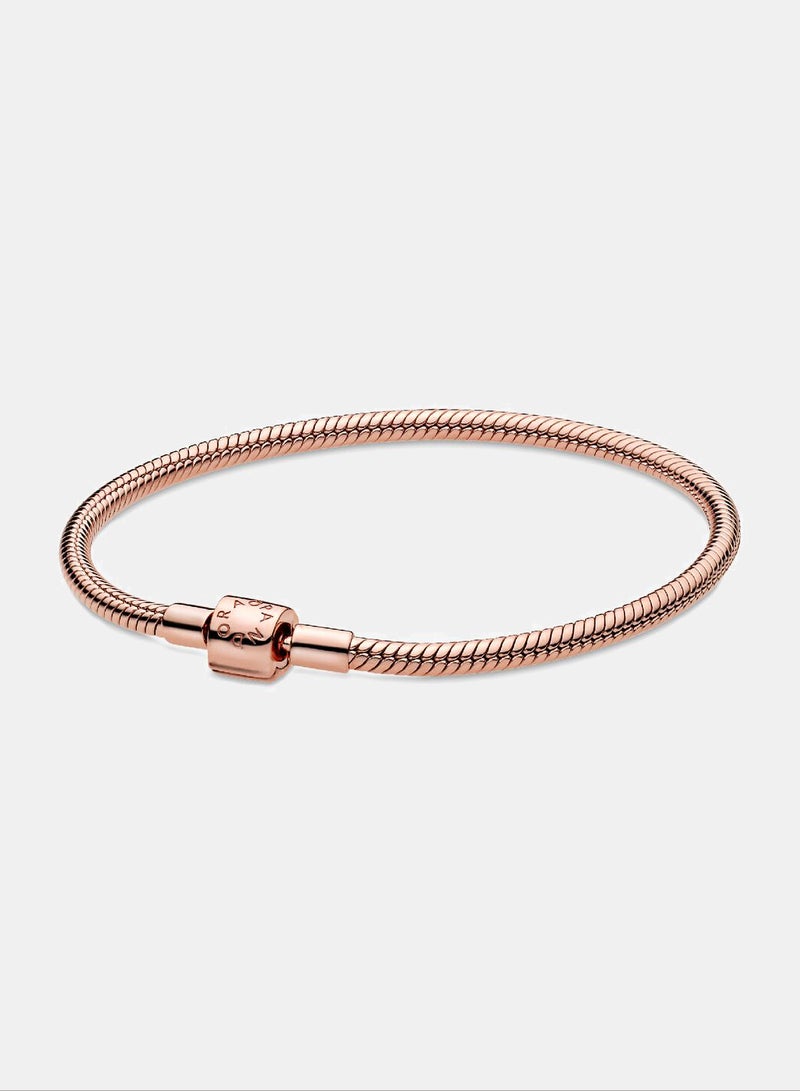 PANDORA Snake Chain 14K Rose Gold-Plated Bracelet 