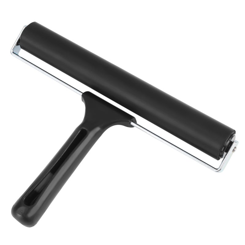 Rubber Brayer Roller:  High-Quality Rubber Roller With Nonslip Plastic Handle - Quick Large-Area Coverage Ink Applicator for Art Studio, DIY Craft & Painting Projects - Image 5