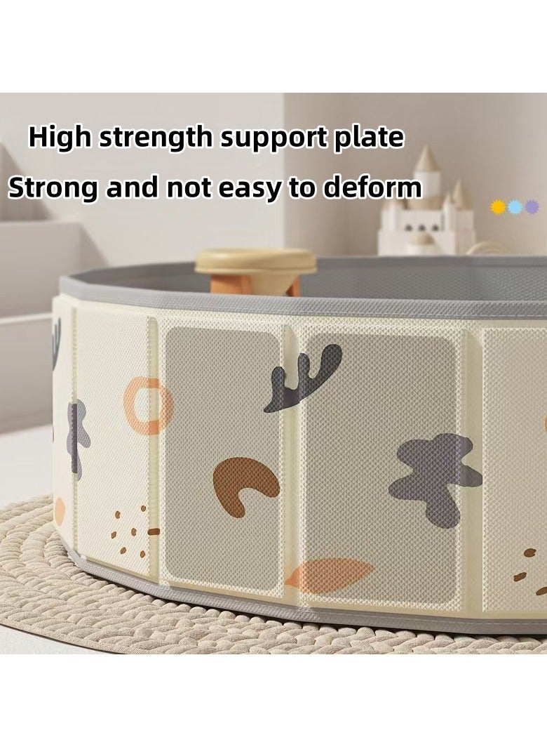 general Children's toy sand pool home folding fence indoor play sand digging tool diameter 100cm - Image 4