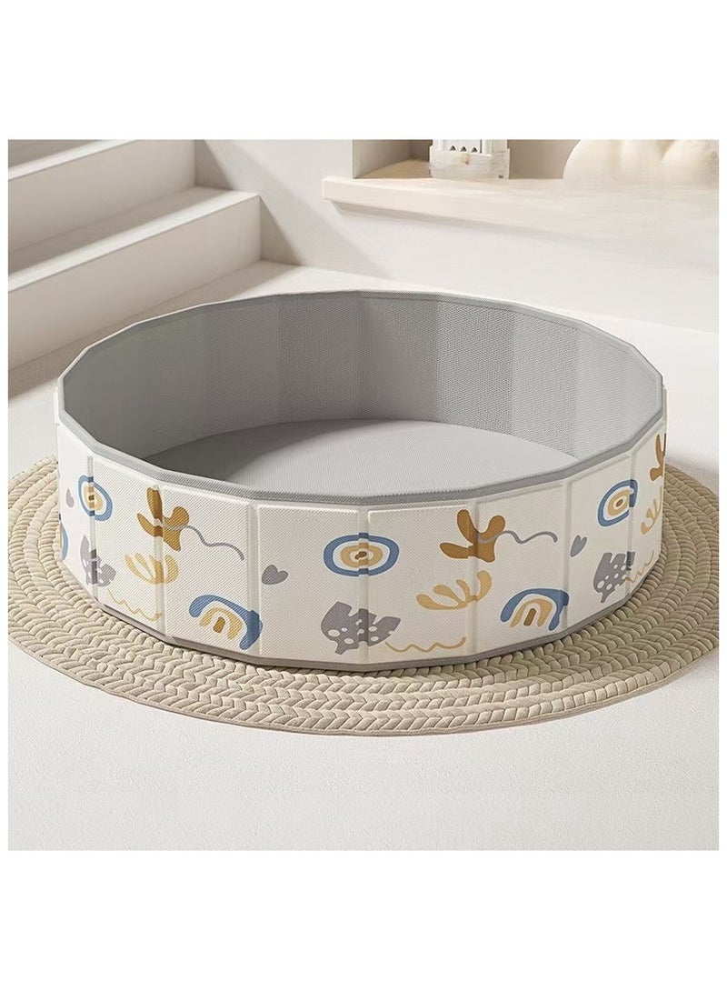 general Children's toy sand pool home folding fence indoor play sand digging tool diameter 100cm - Image 3