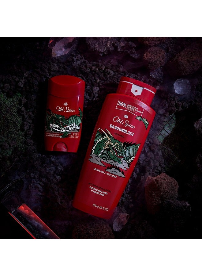 Old Spice Ld Spice Body Wash For Men Dragonblast Long Lasting Lather 30 Fl Oz (Pack Of 4) - Image 5