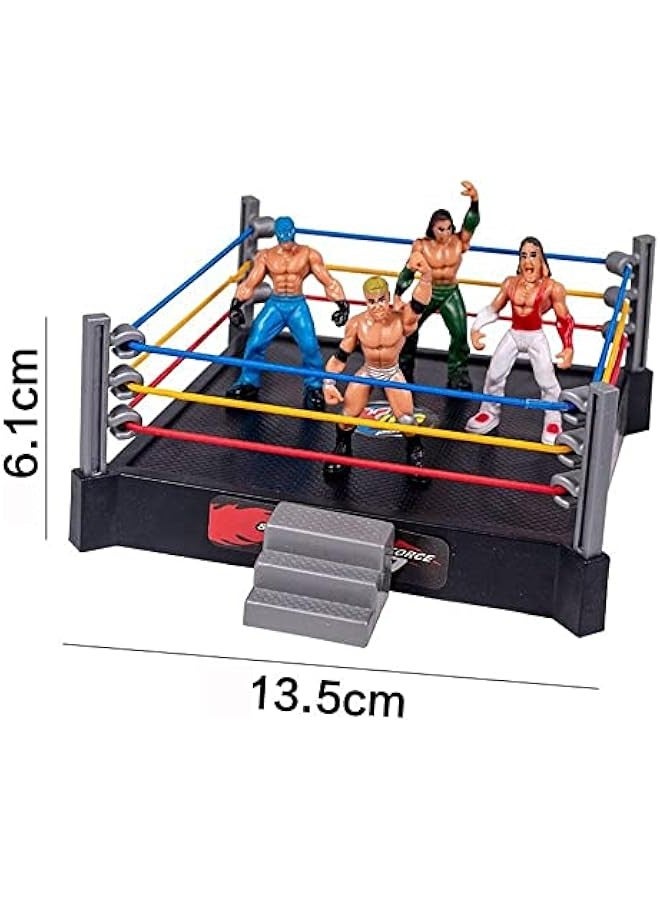 Wrestling Toys, Wrestler Play Set with 12 Super Wrestlers Fighting Toys Wrestling Toys Wrestler Warrior Toys Funny Wrestling Ring Set Kids Toys (Grey), generica8yq03pvhm-78 - Image 3