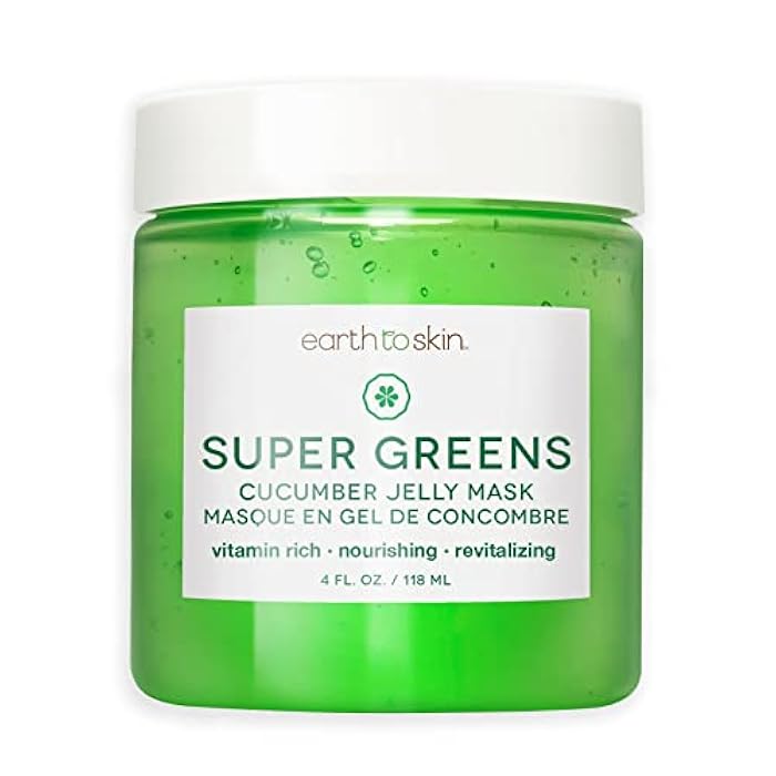 Earth To Skin Super Greens Cucumber Jelly Mask (4.0 Fl Oz) - Image 1