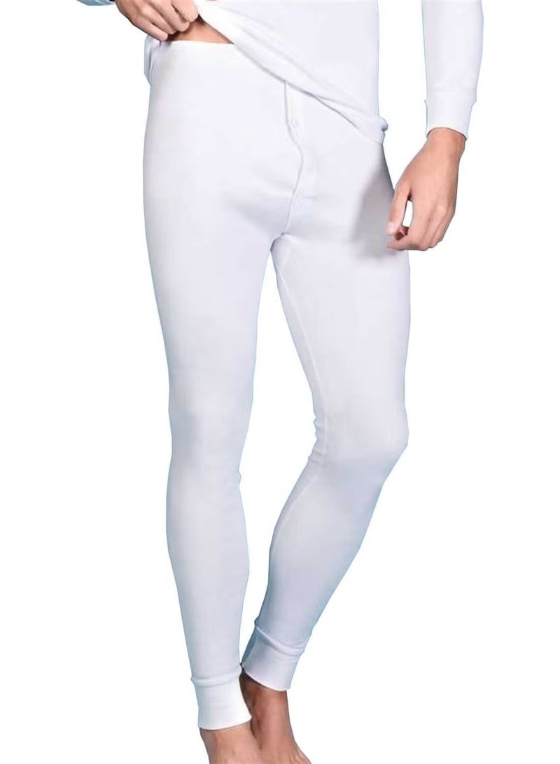 Berrak Men's Long Sleeve 100% Cotton Undershirt Tights Underwear Set - Image 2