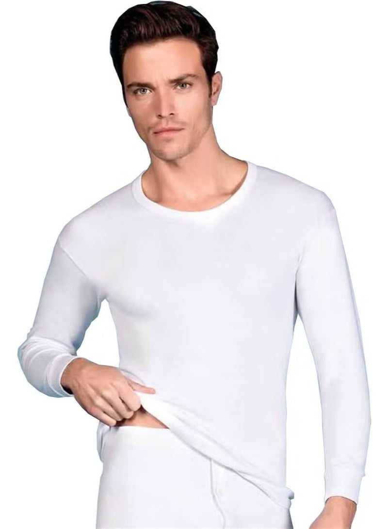 Berrak Men's Long Sleeve 100% Cotton Undershirt Tights Underwear Set - Image 1