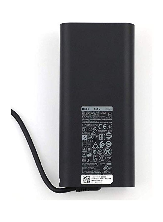 ديل محول تيار متردد بتصميم جديد وبقدرة 130 وات وبوصلة USB Type C لجهاز ديل XPS‏ 15 9575 بتصميم 2-في-1، بريسيشن 5530 بتصميم 2-في-1، شاشة اللمس 9575 بجودة 4K أسود - Image 4