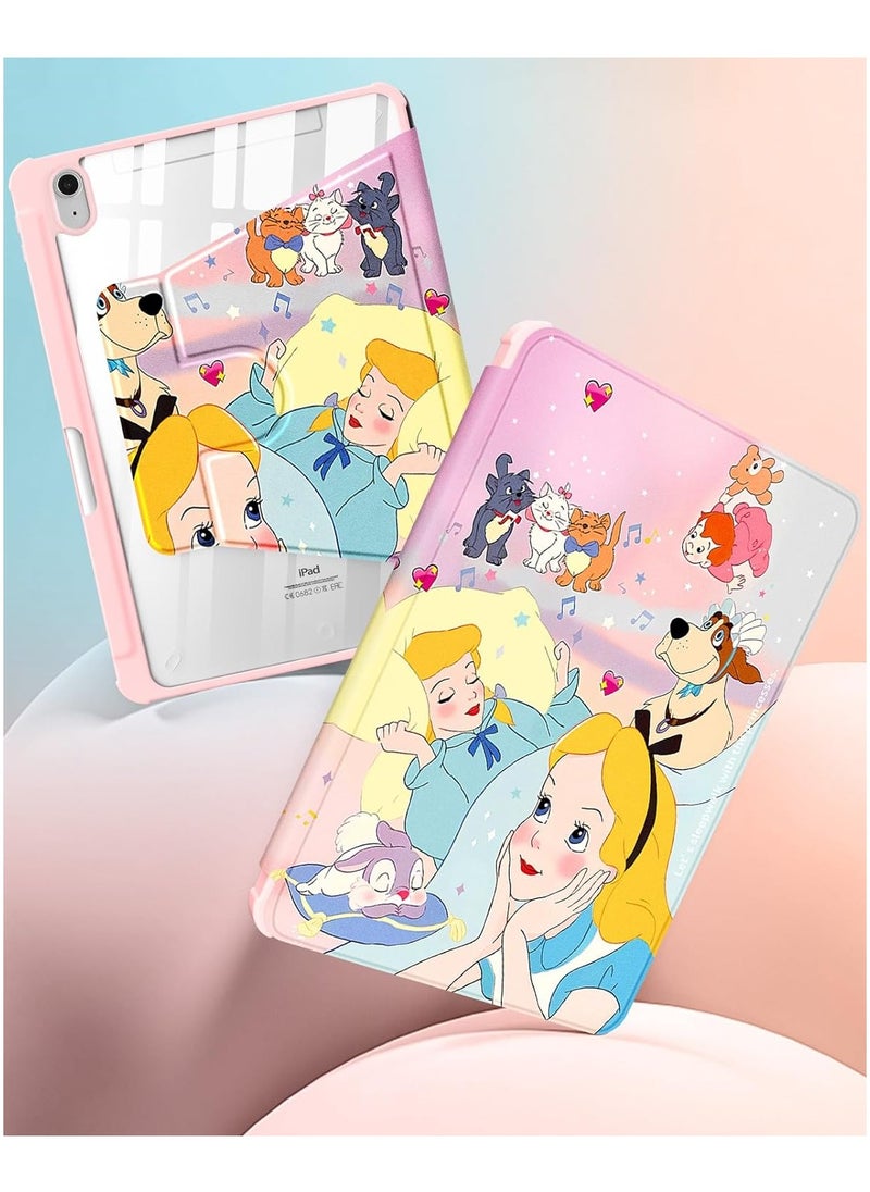 General Suitable for iPad 10th Generation Case 10.9 inch 2022 Cute Cartoon Kawaii Girl Child Teenage Girl Female Design Cover, 360 Degree Rotating Folio Pencil Holder, Sleeping  - Image 4