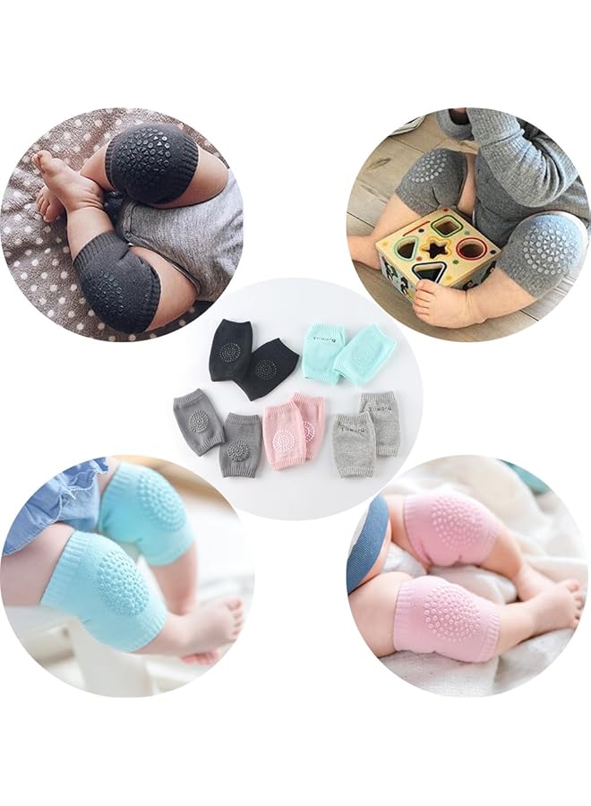 erorex Baby Knee Pads For Crawling Anti Slip Infant Knee Pads For Crawlers 5 Pairs Leg Warmers For 6 24 - Image 2