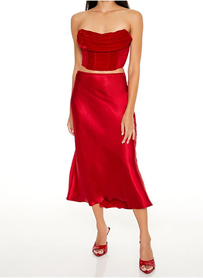 FOREVER 21 Cowl Corset Tube Top  - Image 4