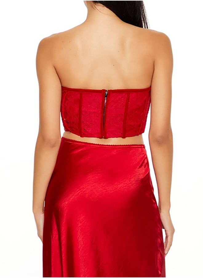 FOREVER 21 Cowl Corset Tube Top  - Image 3