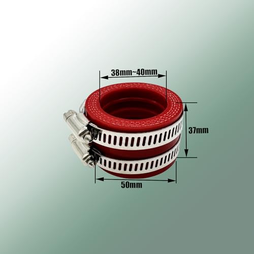 Rxmgf 35 40 45mm Carburetor Intake Pipe Manifold Adapter Boot Joint For Dirt Pit Bike Motorcycle(40mm/Red) - Image 4