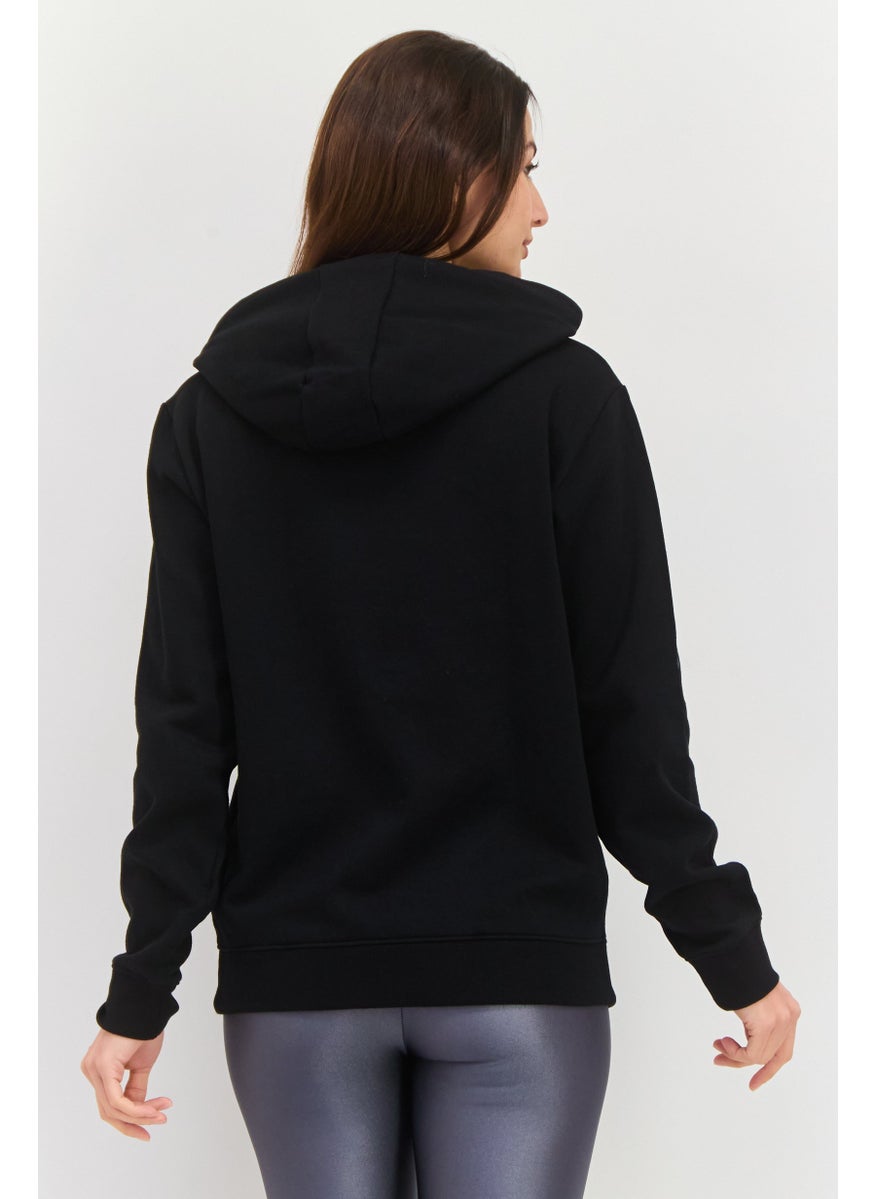 Ellesse Women Sportswear Fit Long Sleeves Outdoor Sweatshirt, Black  - Image 3