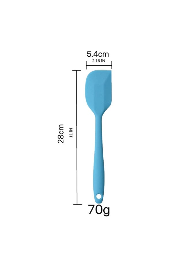 jaexest 8‑Piece Multicolour Food Grade Silicone Spatula Set BPA Free Heat Resistant Mixing Scraping Baking Tool 28cm(11.02inch) - Image 2