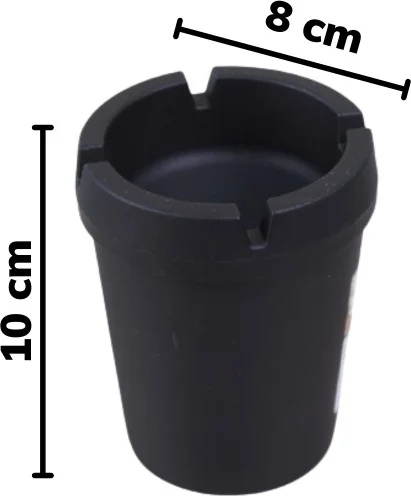 Piev Baroness Cigarette Smoke Odor Blocker Odorless Round Ashtray 2 Pcs