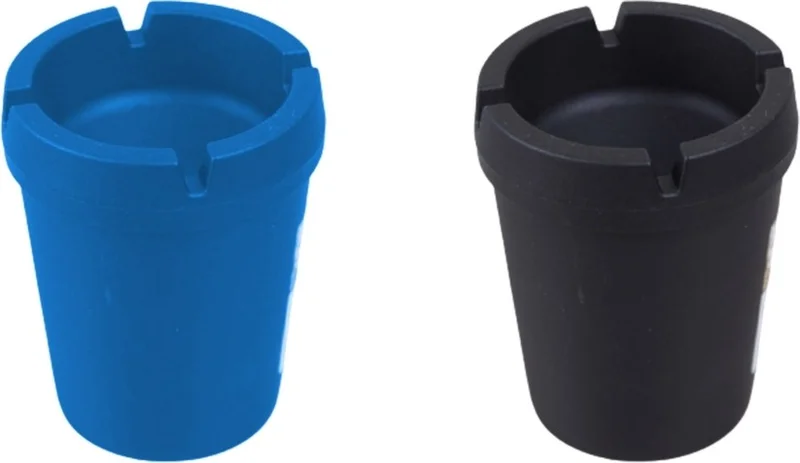 Piev Baroness Cigarette Smoke Odor Blocker Odorless Round Ashtray 2 Pcs