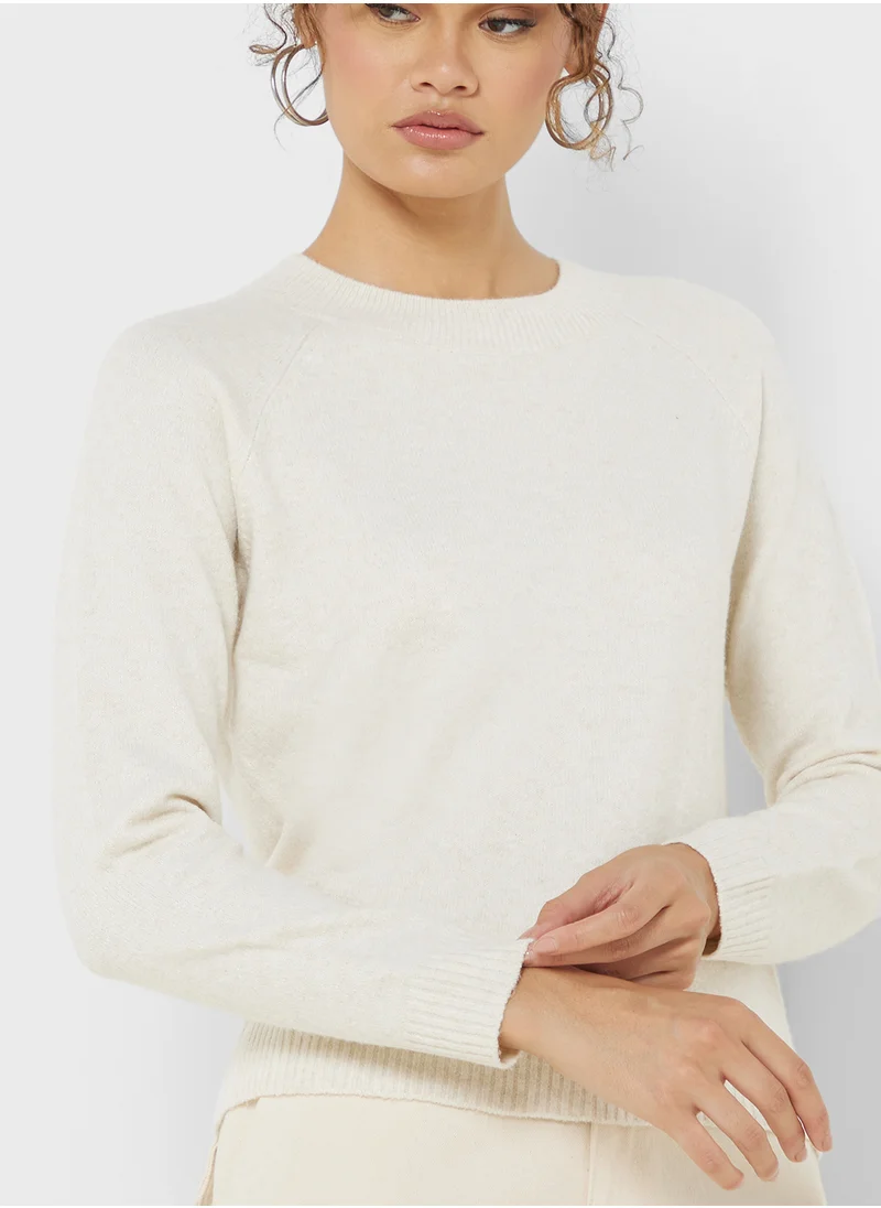 VERO MODA Striped Crew Neck Sweater