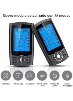 عربست Tens Unit Muscle Stimulating لتخفيف آلام الظهر ، 36 وضعا رقميا كهربائيا لكامل الجسم ، وسادات تحفيز النبض ، ومحفز العضلات لتخفيف التعب للنساء والرجال  - Image 3