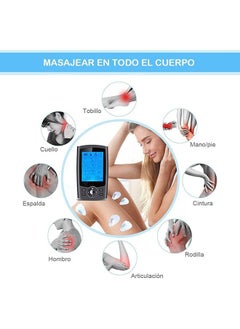 عربست Tens Unit Muscle Stimulating لتخفيف آلام الظهر ، 36 وضعا رقميا كهربائيا لكامل الجسم ، وسادات تحفيز النبض ، ومحفز العضلات لتخفيف التعب للنساء والرجال  - Image 4
