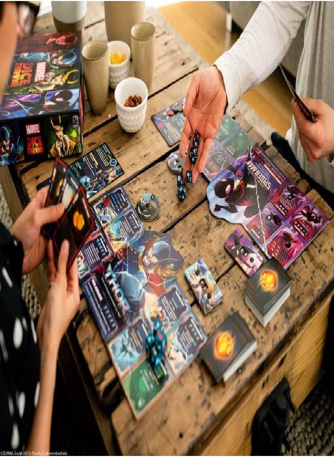 USAopoly Marvel Dice Throne | 4 Hero Box Featuring Scarlet Witch, Thor, Loki, Spider-Man | 2-to-4 Player Competitive Dice Game | Officially-Licensed | Compatible with The Dice Throne Ecosystem  - Image 3