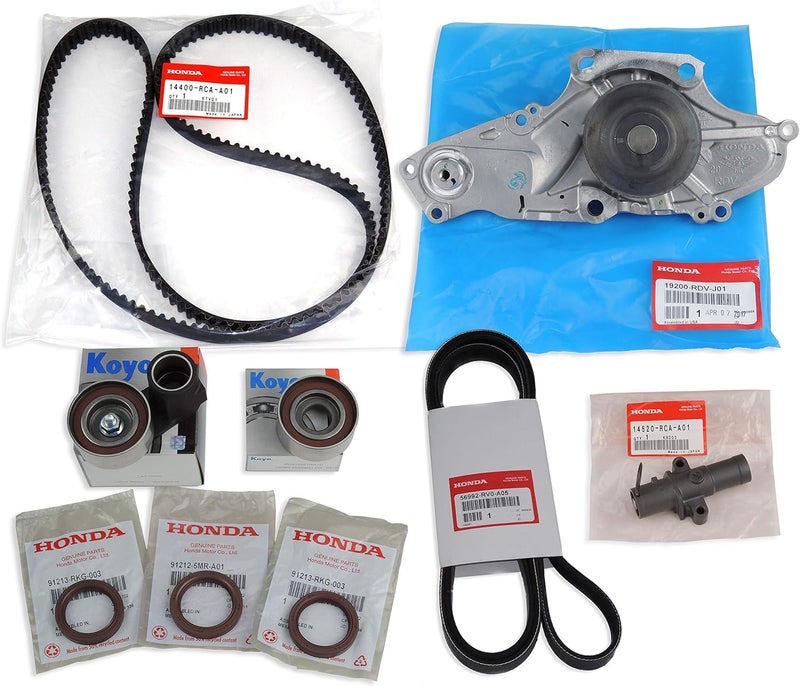 APSG TIMING BELT KIT with Water Pump, Tensioner, Idler Pulley, Seals | Compatible with TL, MDX, RL, ACCORD, ODYSSEY, RIDGLINE, PILOT ZDX V6 | Complete GENUINE OEM Kit - Image 1