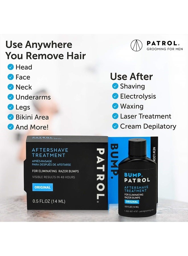 Bump Patrol Original Formula After Shave Bump Treatment Serum - Razor Bumps, Ingrown Hair Solution for Men and Women - 0.5 Ounce - Image 3