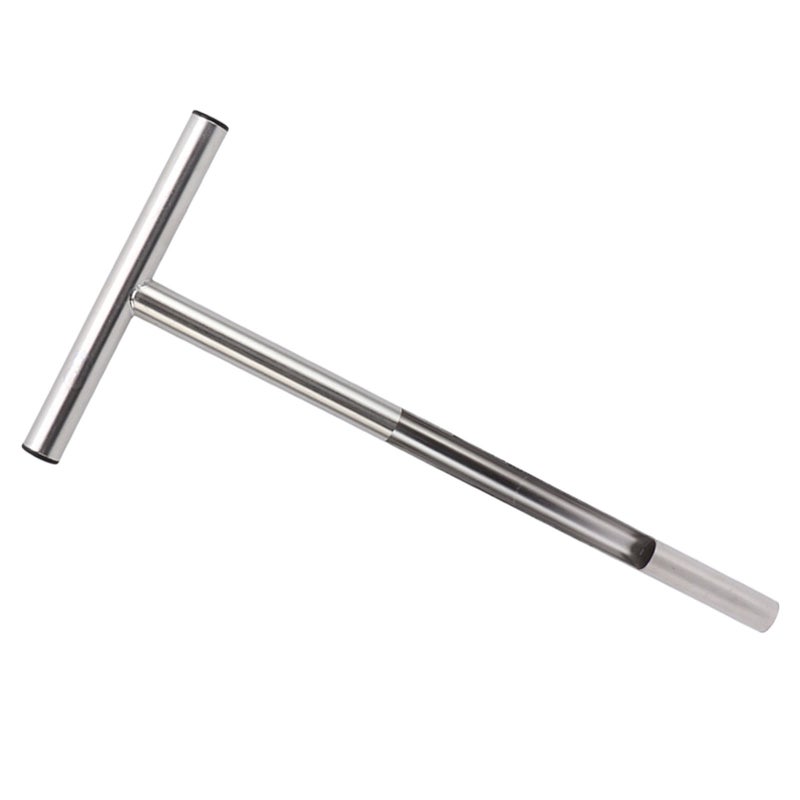 Soil Sampler Probe 304 Stainless Steel Protable T Handle Soil Sampling Tool for Farm Garden Lawn 21in - Image 3