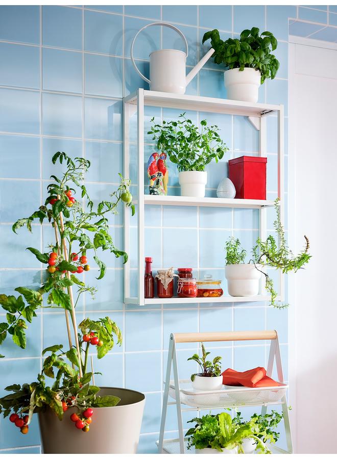 زبون وعاء نباتات، للاستخدام الداخلي/الخارجي، أبيض، 9 سم - Image 2