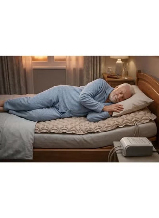Air Medical Mattress with Quiet Alternating Pressure Pump for Bedridden Care, Pressure Relief System for Home and Medical Use Comfort - Image 3